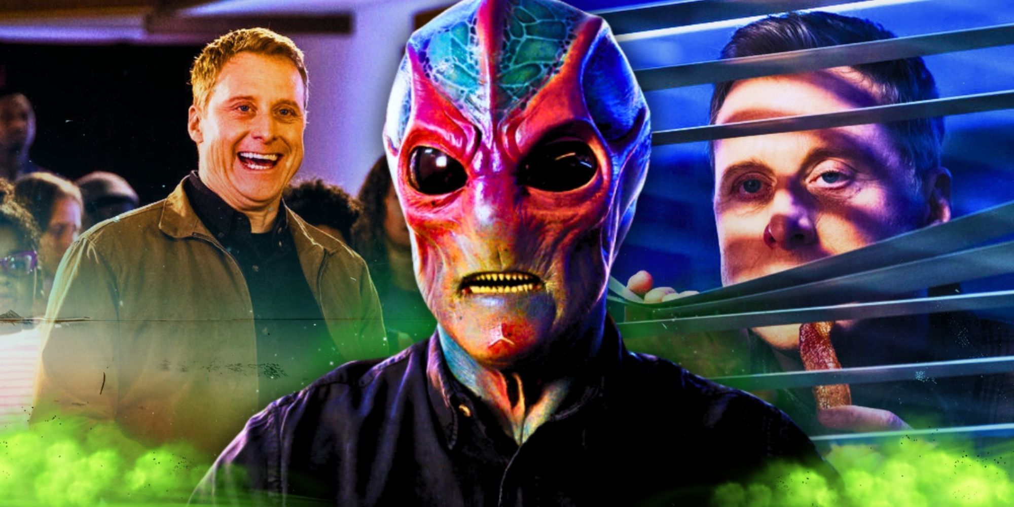 Explicación de los 3 personajes alienígenas residentes de Alan Tudyk