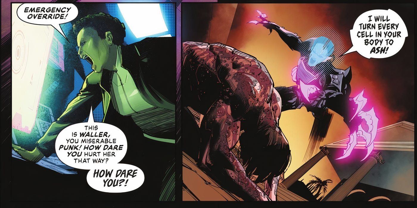 Amanda Waller controla o corpo de Braniac Queen