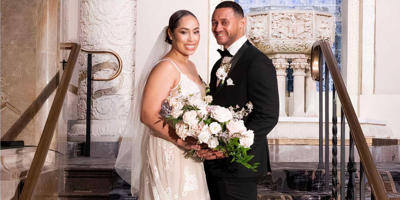 Married At First Sight - Thomas & Camille in wedding attire