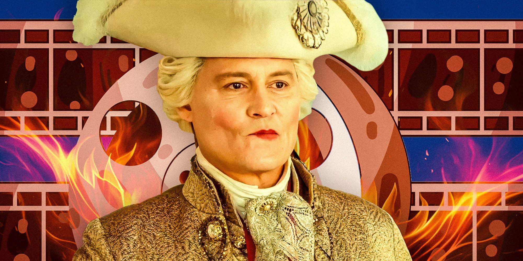 Custom Image of Johnny Depp as Louis XV in Jeanne du Barry