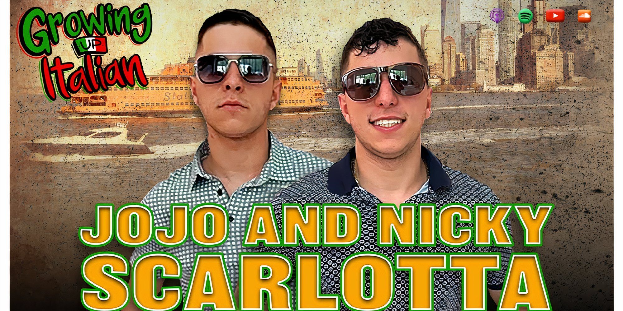 JoJo e Nicky Scarlotta banner do canal do YouTube The Circle temporada 7 Growing Up Italiano