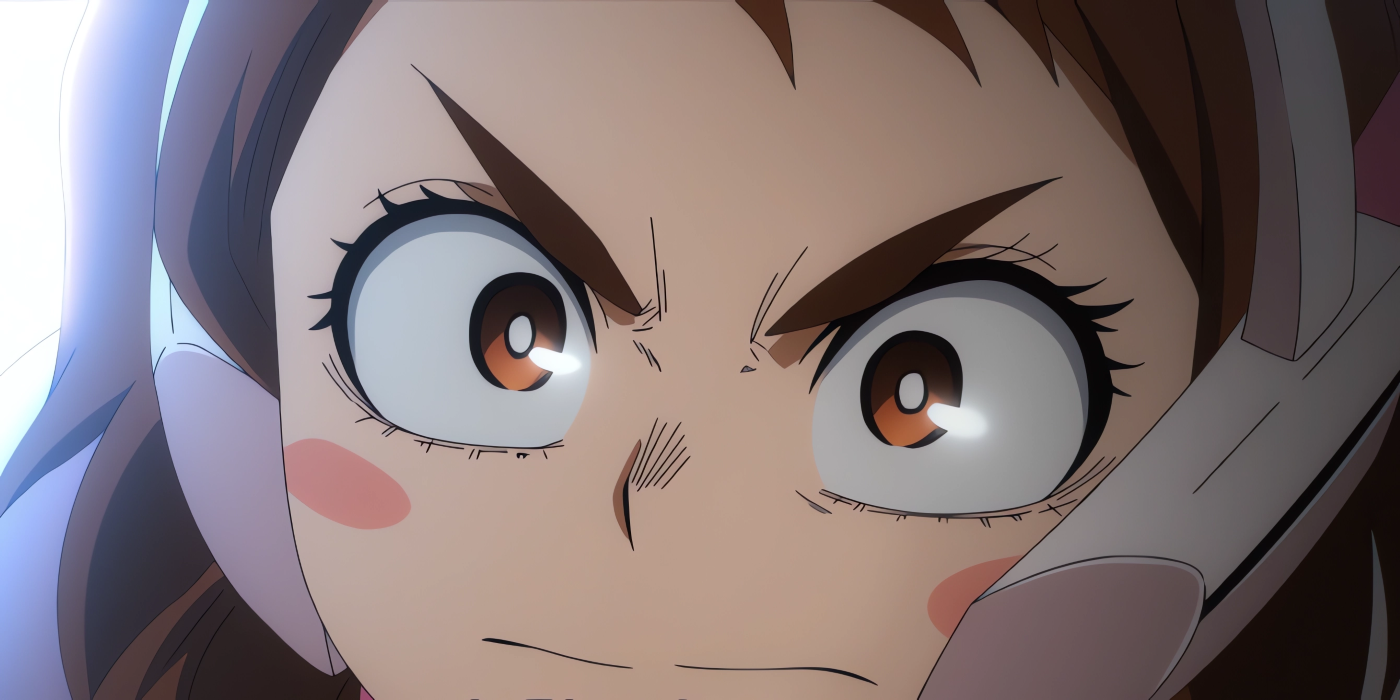 Uraraka tells Toga to stop and come talk with her about romance. 