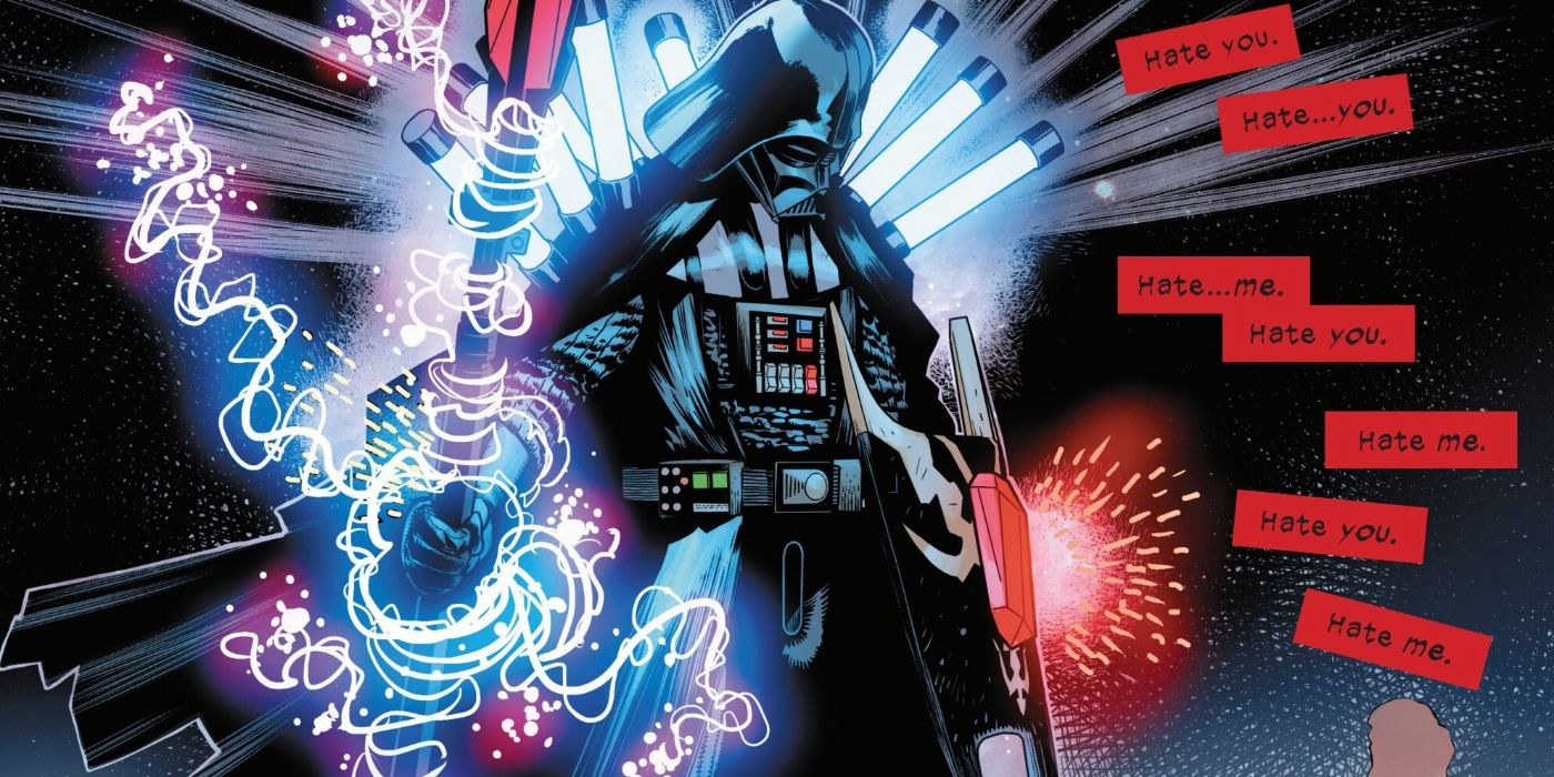 Vader Overwhelmed By His Hate In Darth Vader #50