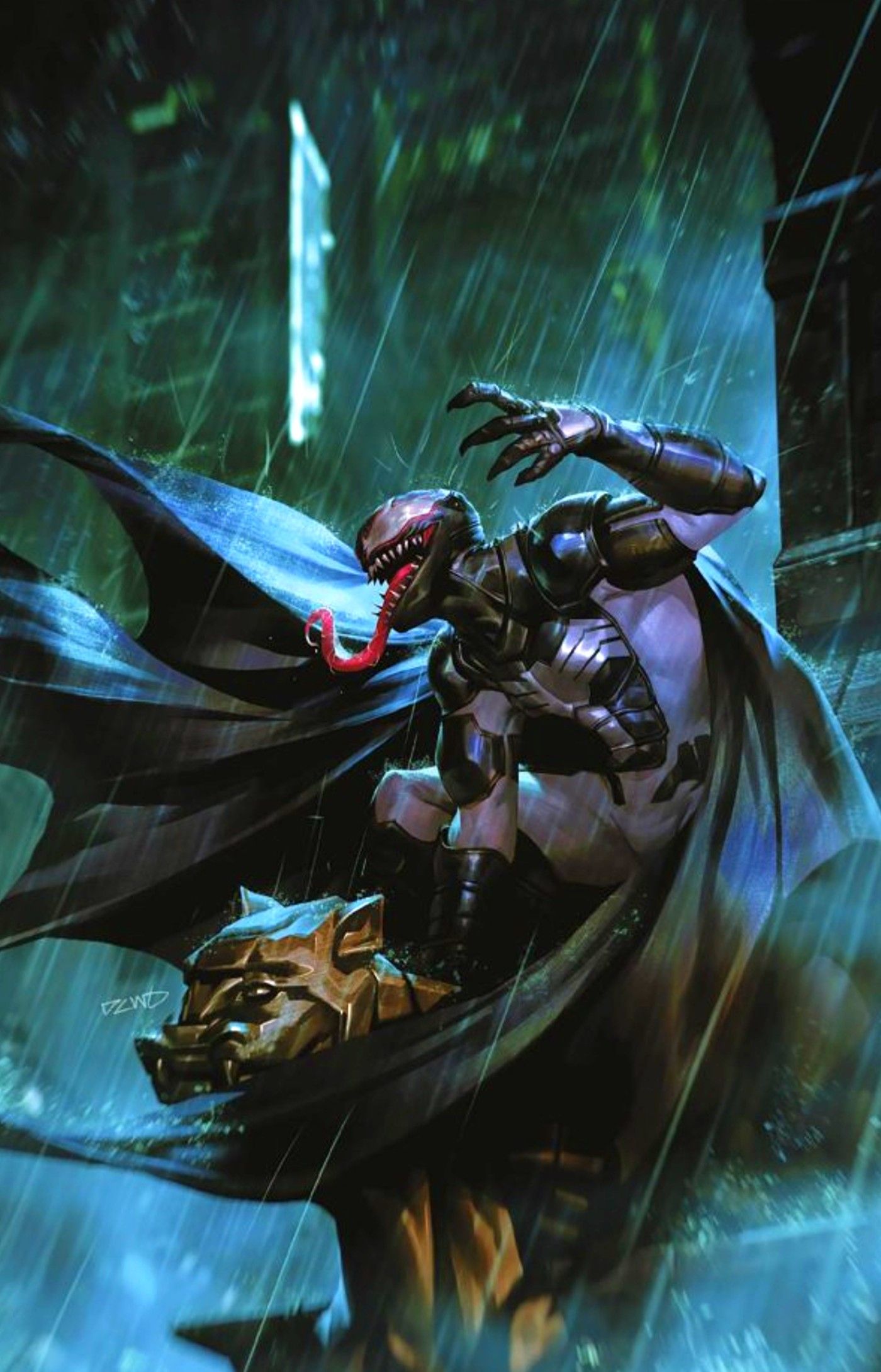 universo venom marvel batman como anfitrião