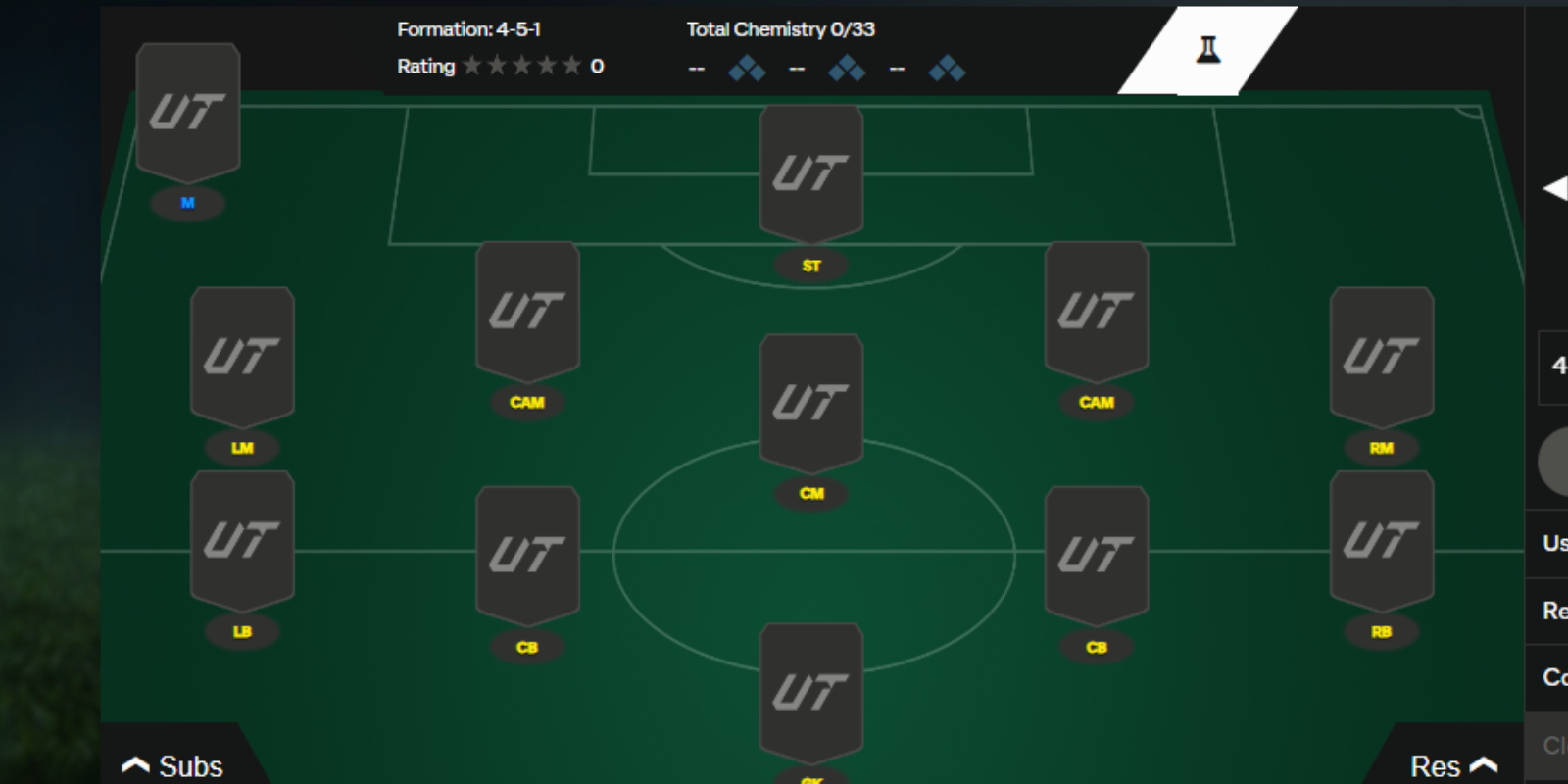 EA Sports FC 25 formações 4-5-1 configuração