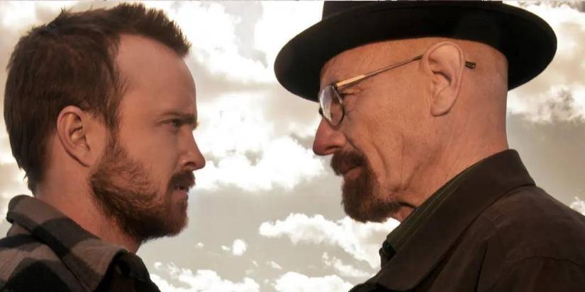 Walt talks to Jesse in the desert in Breaking Bad (1)