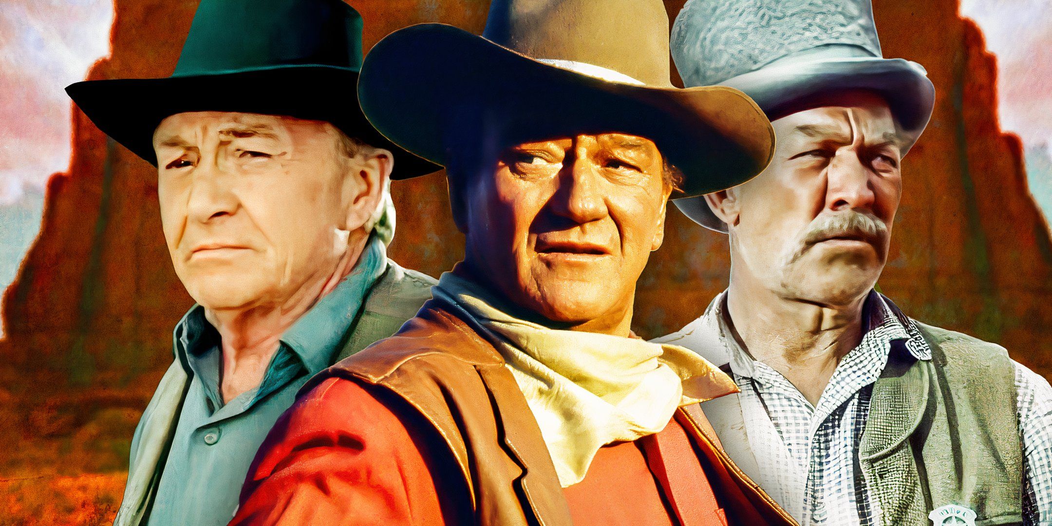 Ward Bond in The Searchers and paul fix from The Sons of Katie Elder and John Wayne image for John Wayne's 10 most frequent co-stars