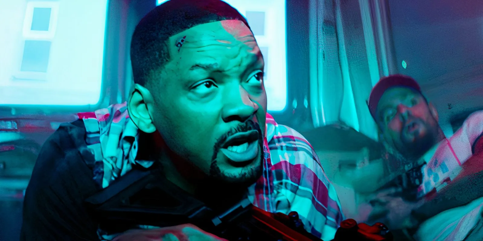 Will Smith holds a gun as Mike Lowrey in Bad Boys Ride or Die