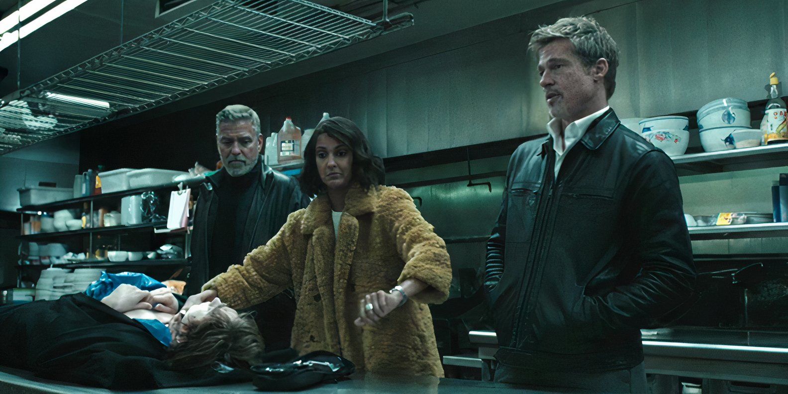 Who Do George Clooney & Brad Pitt Really Work For In Wolfs?