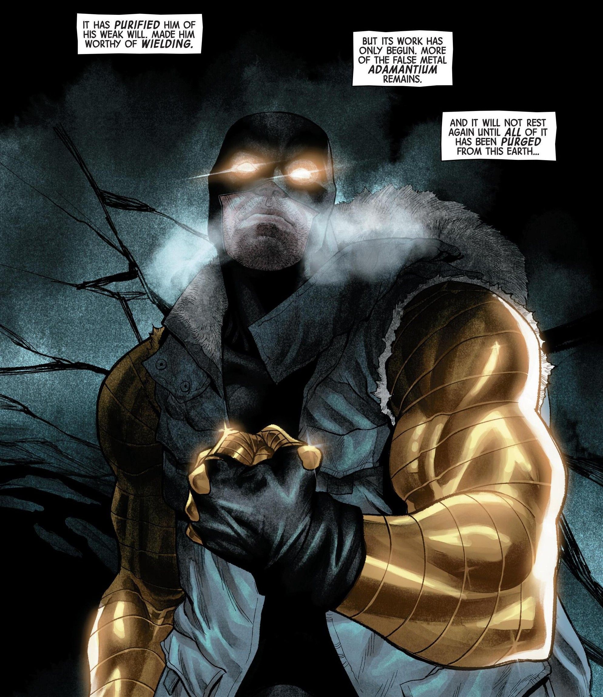 wolverine villain cyber with golden adamantium