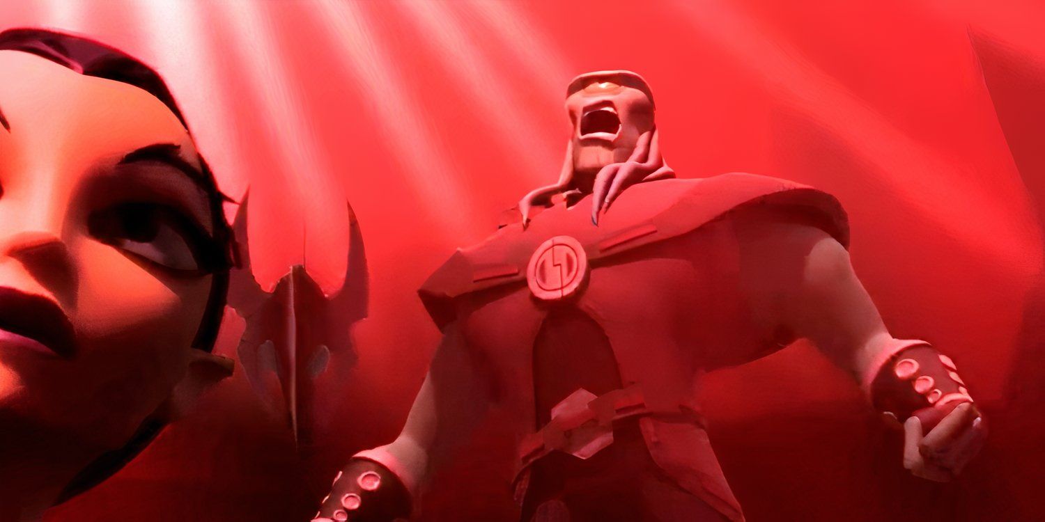 Zartok screaming in Green Lantern the animated series