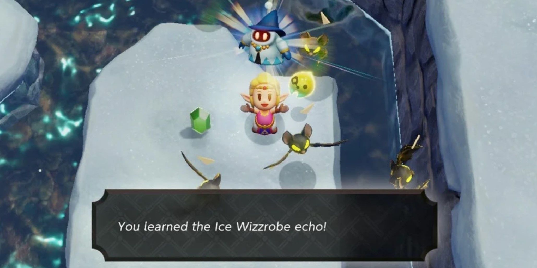 Zelda learns the Ice Wizrobe Echo in Echoes of Wisdom