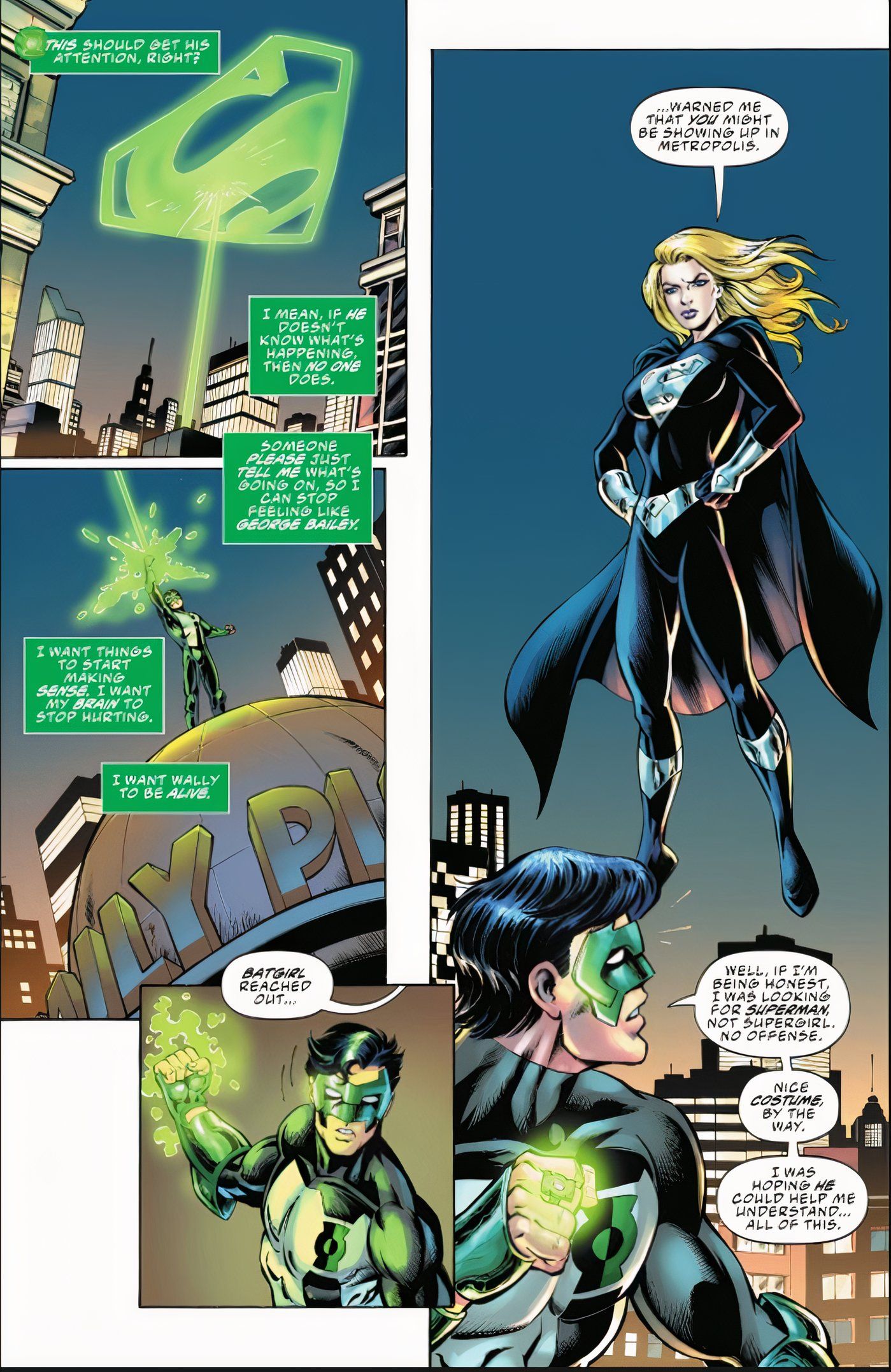 Fantasia preta de Supergirl Zero Hour Special # 1