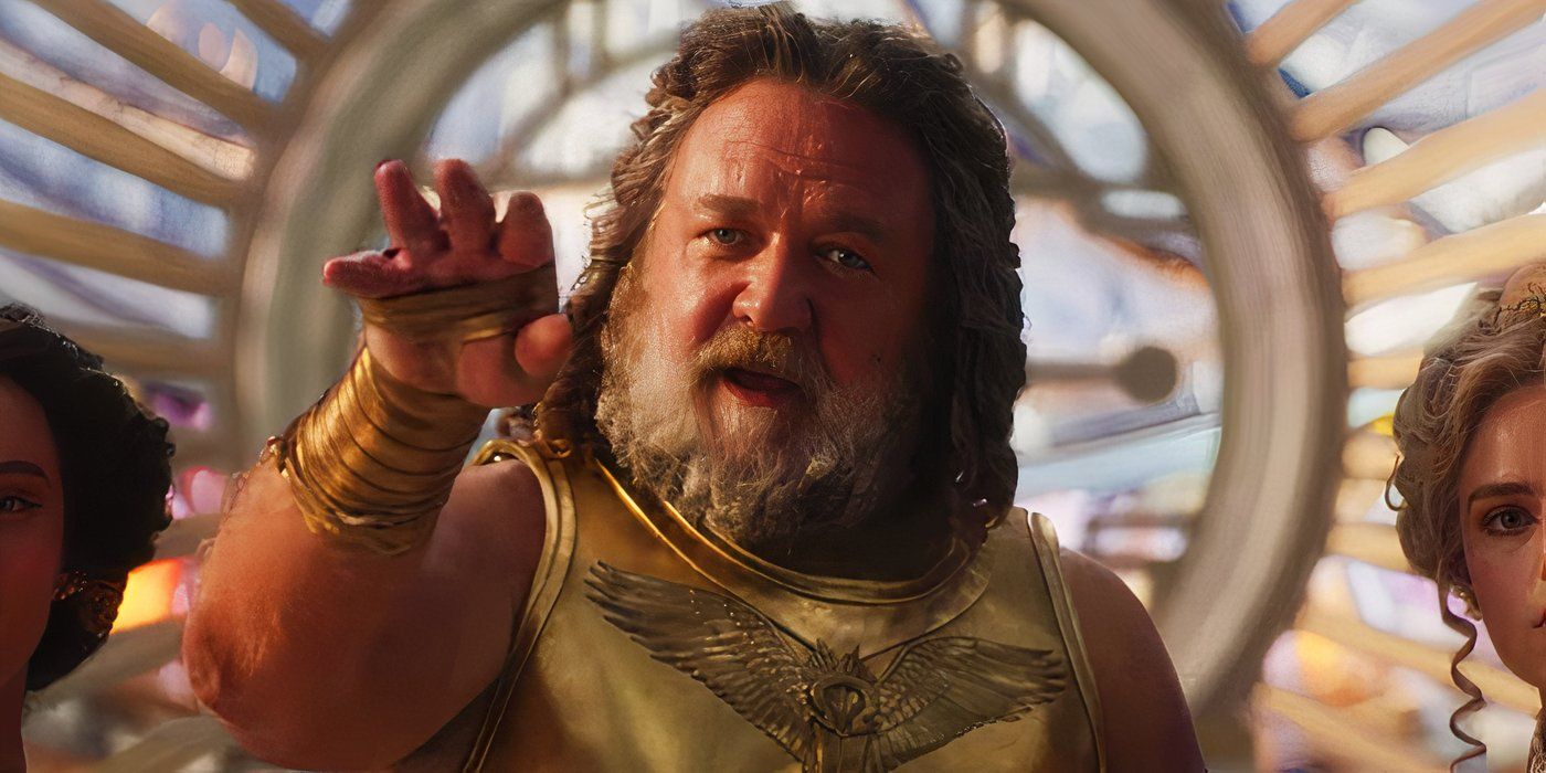 Zeus using magic in Thor Love and Thunder