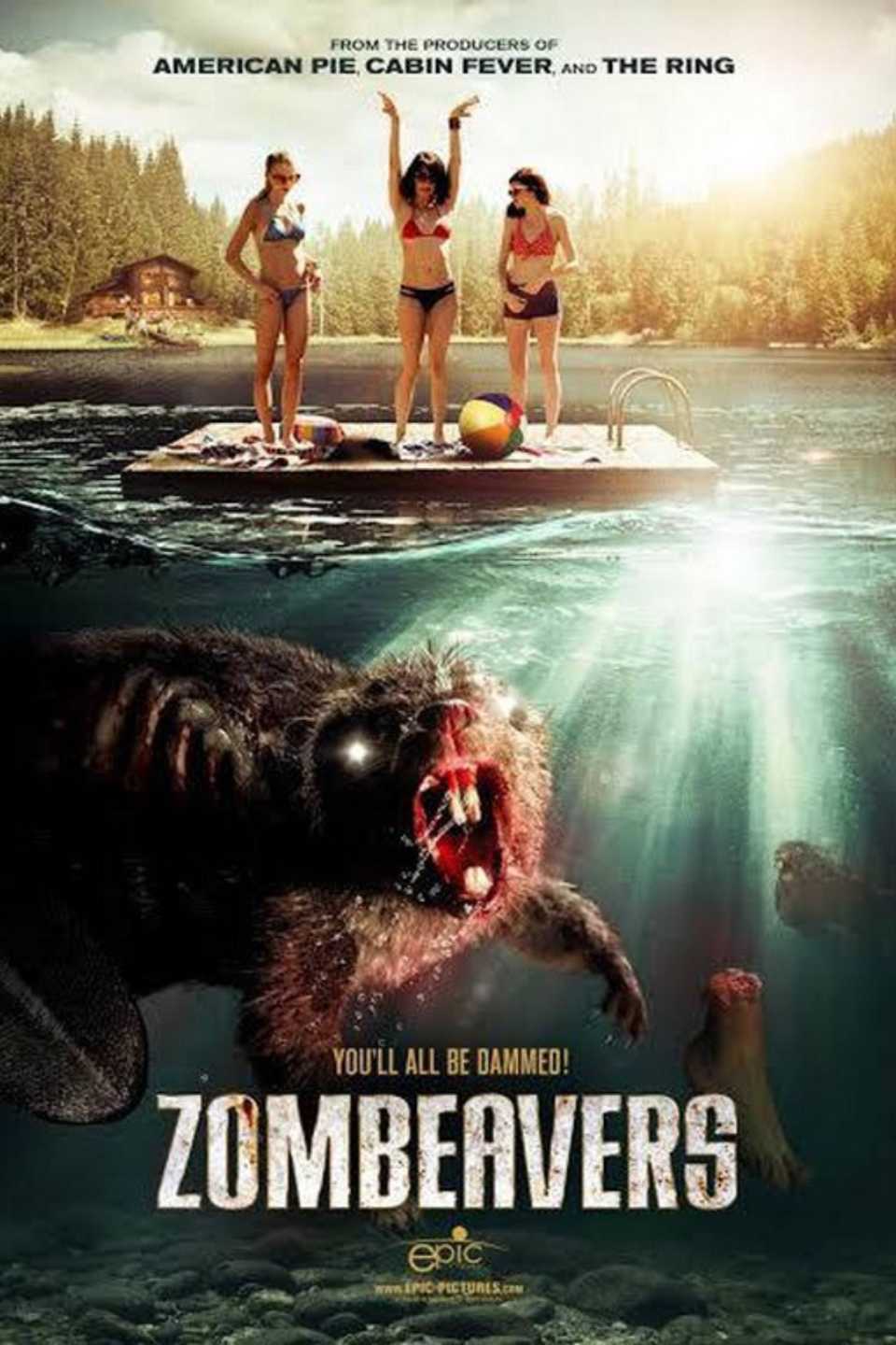 Zombeavers (2015) - Poster