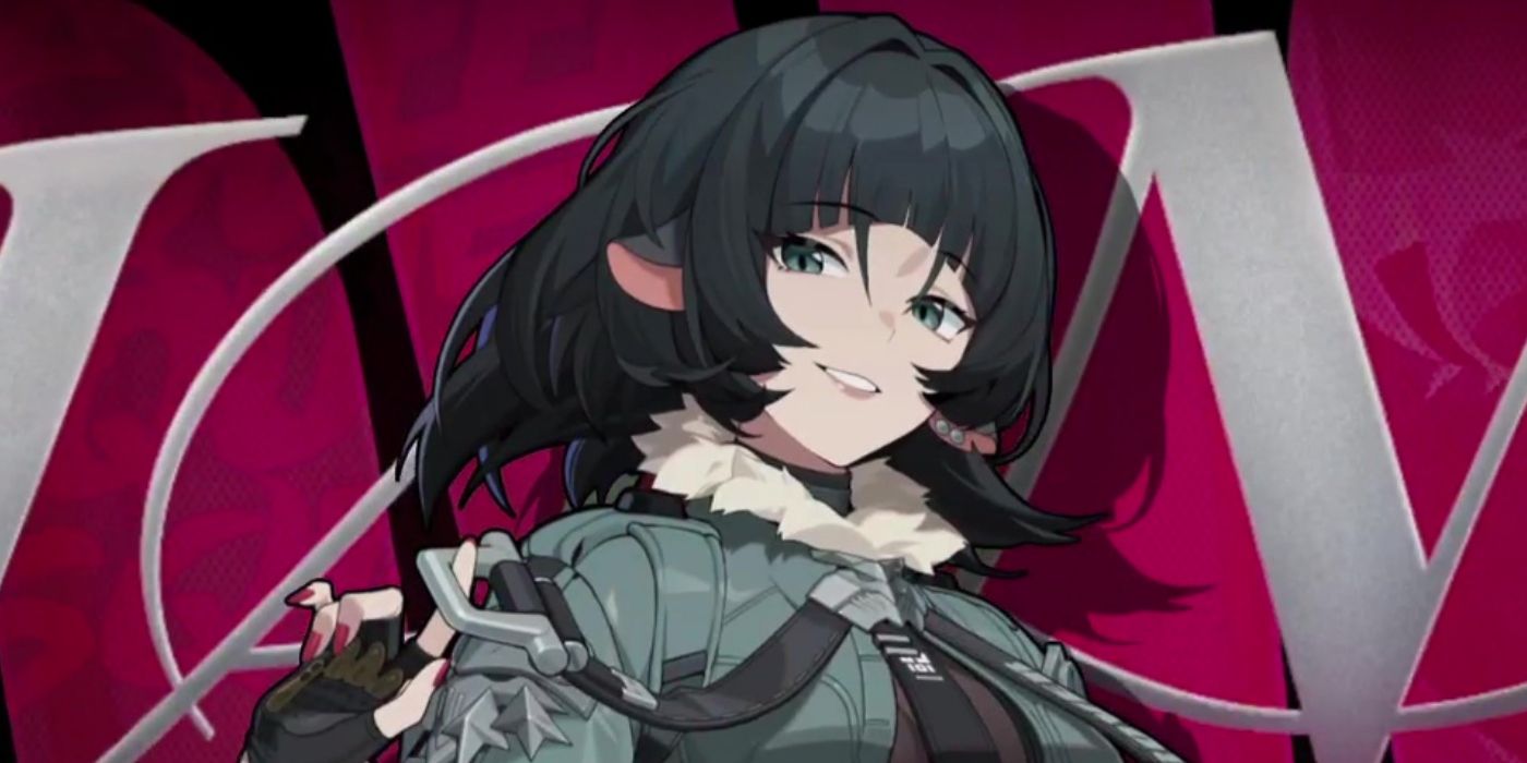 Jane Doe in Zenless Zone Zero on the character&rsquo;s banner art in the game
