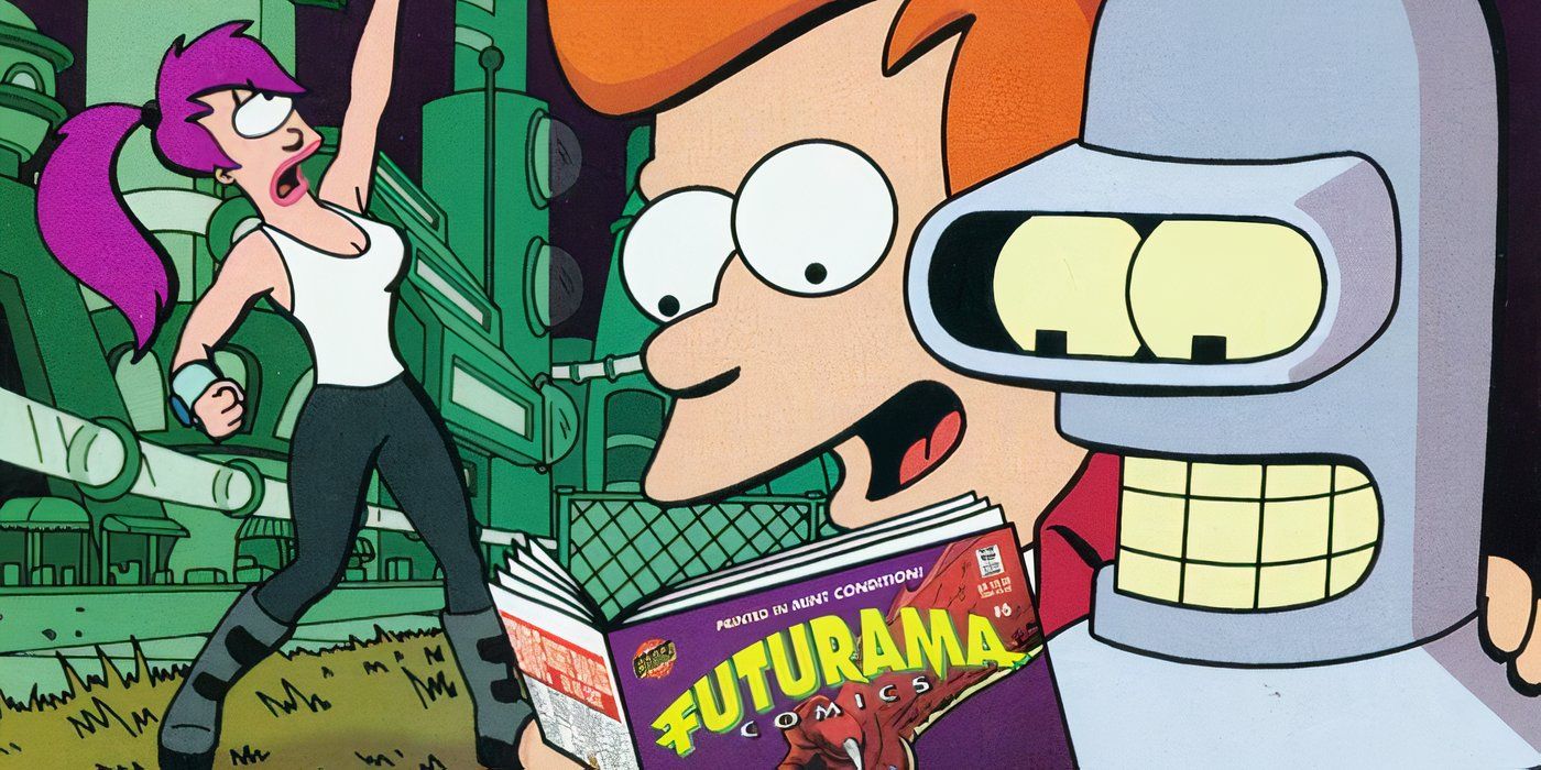 Fry, Leela e Bender de Futurama. 