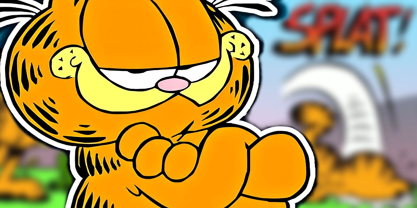 Garfield lo siguió con una vena de vago humor.