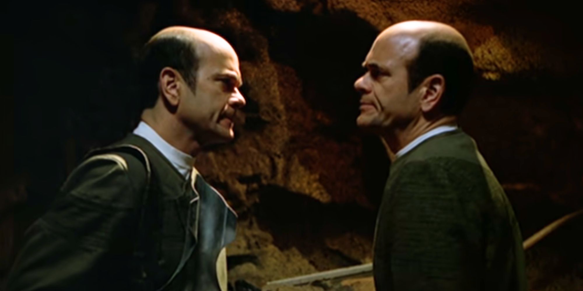 Robert Picardo as two versions of the Doctor in Star Trek: Voyager