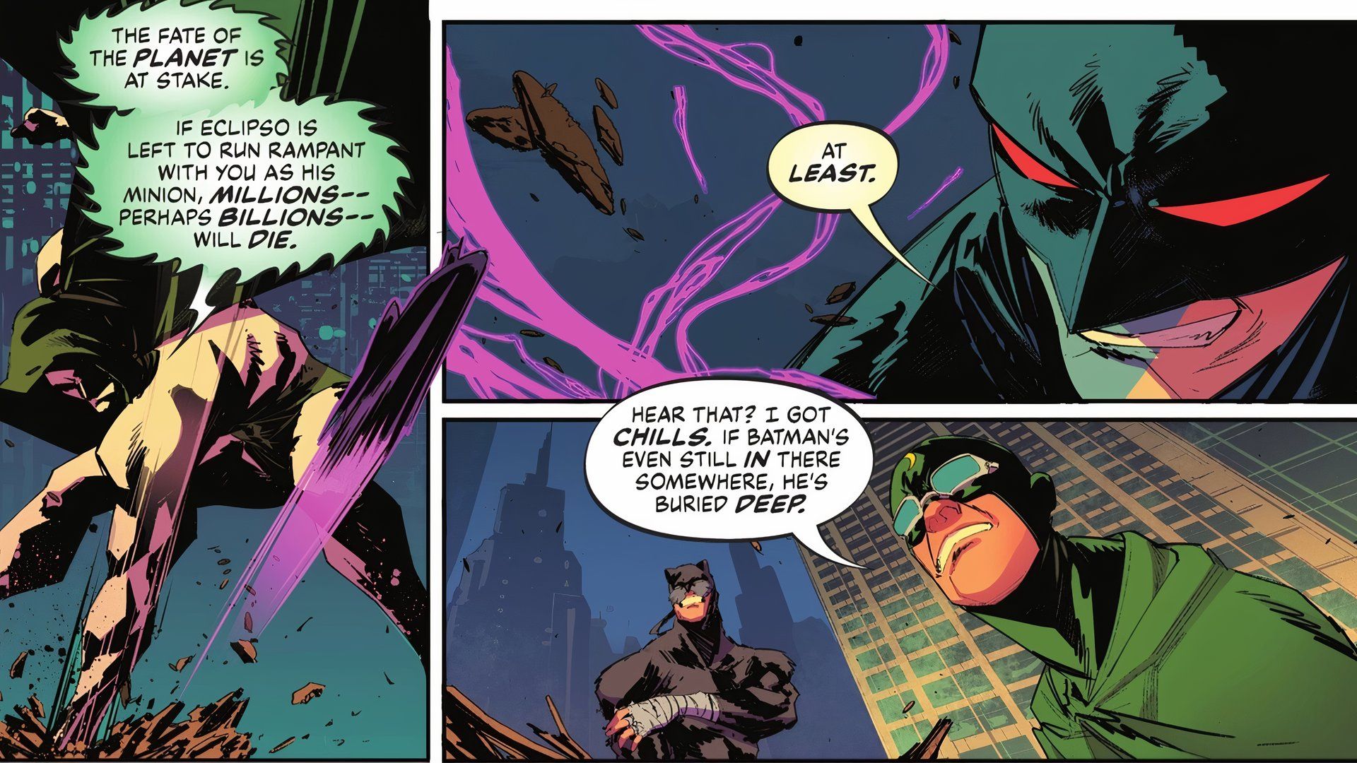 Batman/Superman:Worlds Finest #32 (2024) Batman diz "Pelo menos."