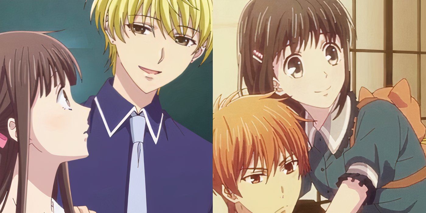 Momiji Soma and Tohru Honda and Kagura and Kyo Soma Fruits Basket couples