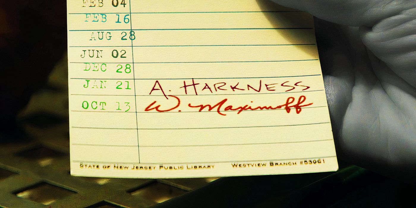 A Harkness and W Maximoff written on toe tag in Agatha All Along episode 1