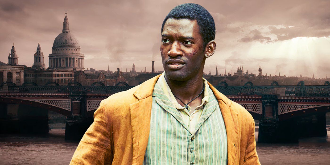 Malachi Kirby as Hezekiah Moscow in a run-down London in A Thousand Blows Custom Image