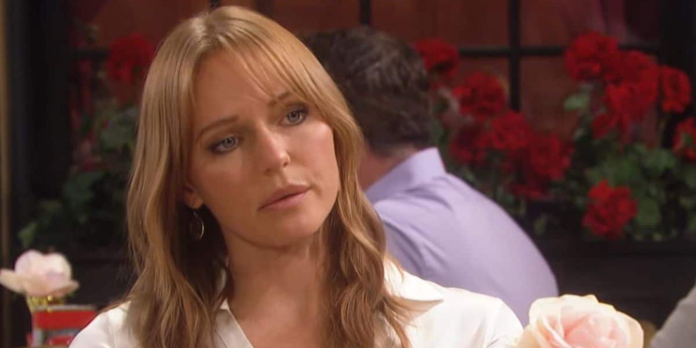 Abigail DiMera (Marci Miller) looking distraught in Days of Our Lives.