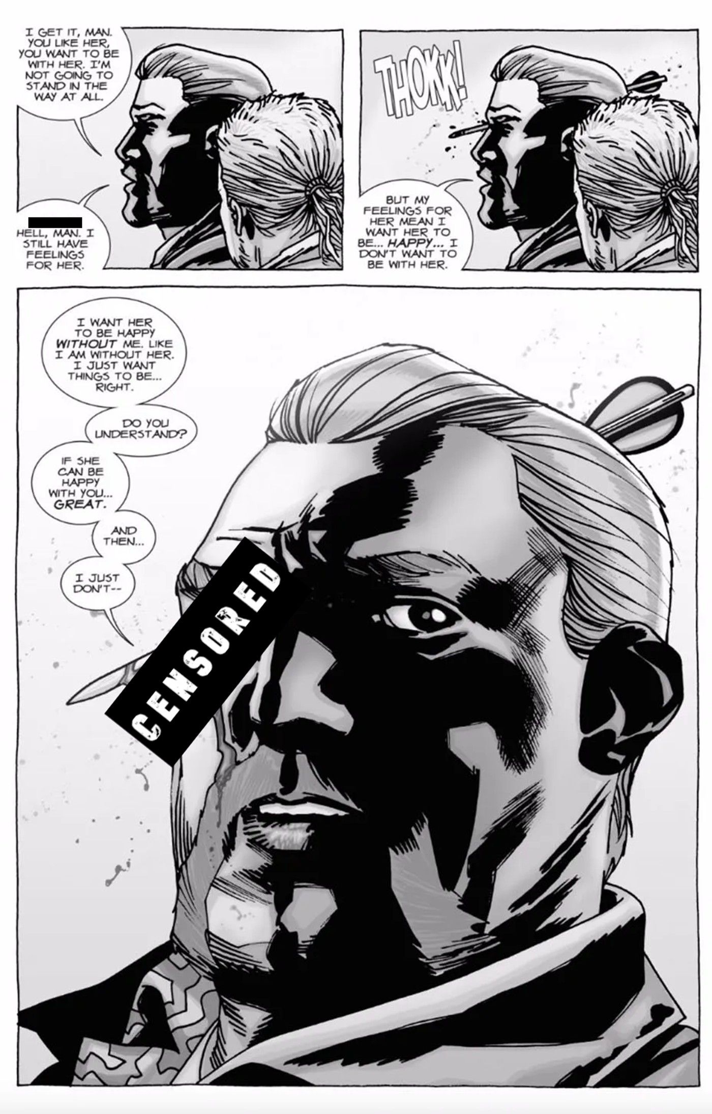 abraham's death in walking dead comics