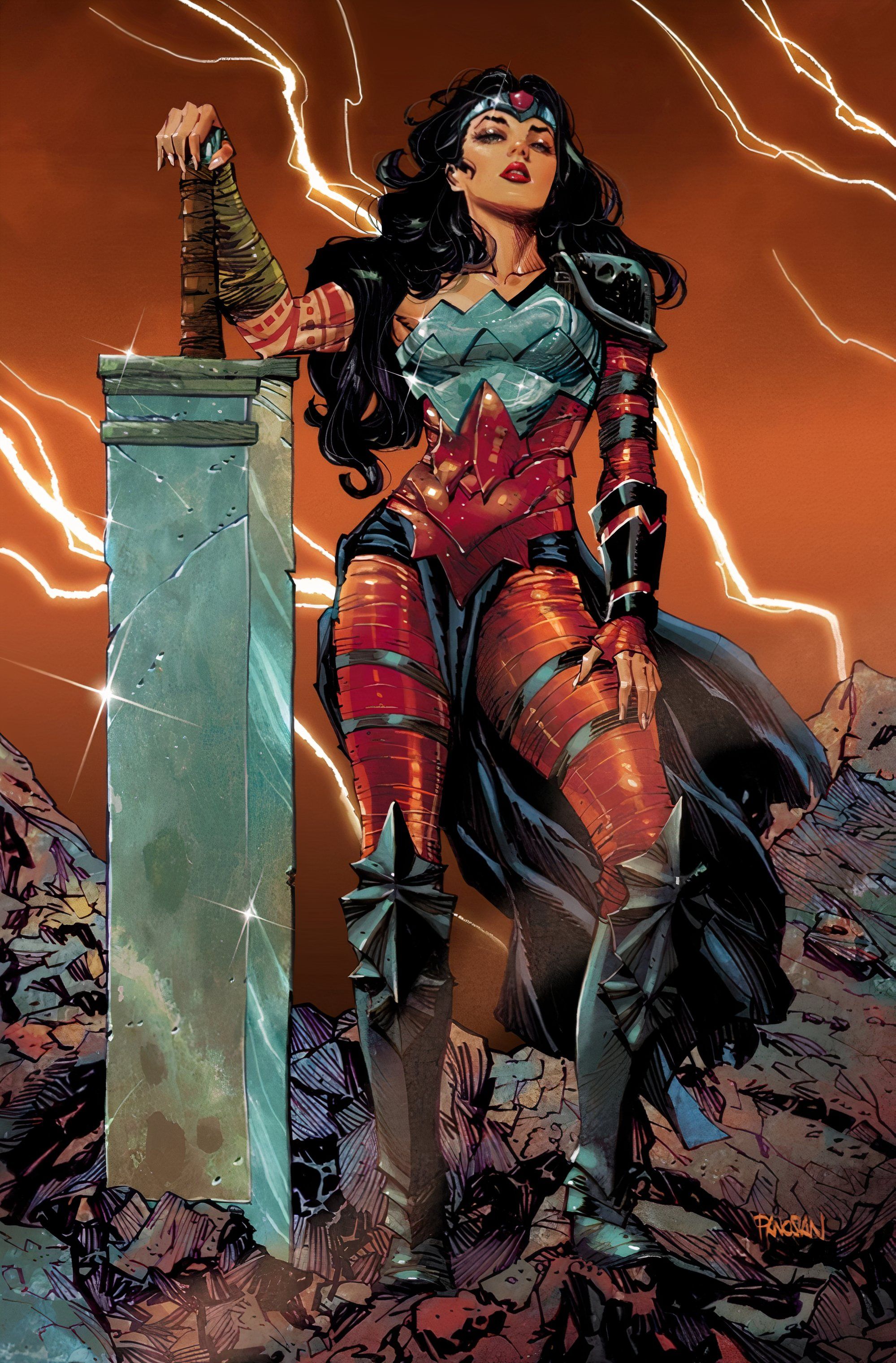 Variante de portada de Absolute Wonder Woman #1