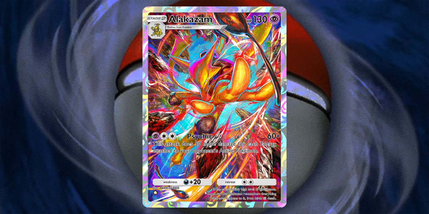 Cartão de arte alternativa Alakazam do Pokémon TCG Pocket