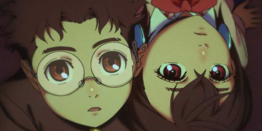 Momo and Okarun in the opening