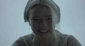 Anya Taylor-Joy as Thomasin playing peekabo in The Witch