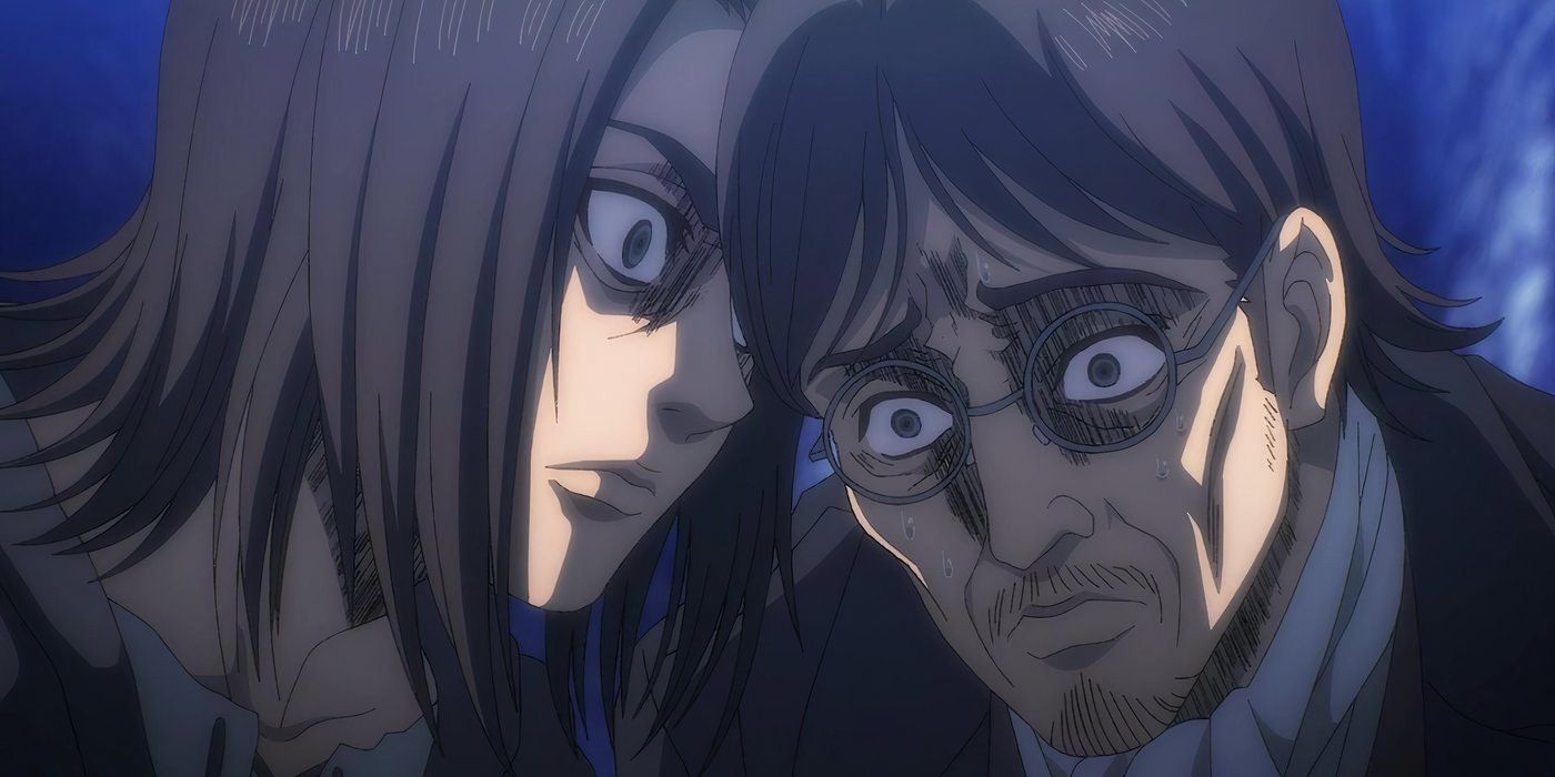 Attack on Titan - Close up of Eren and his dad
