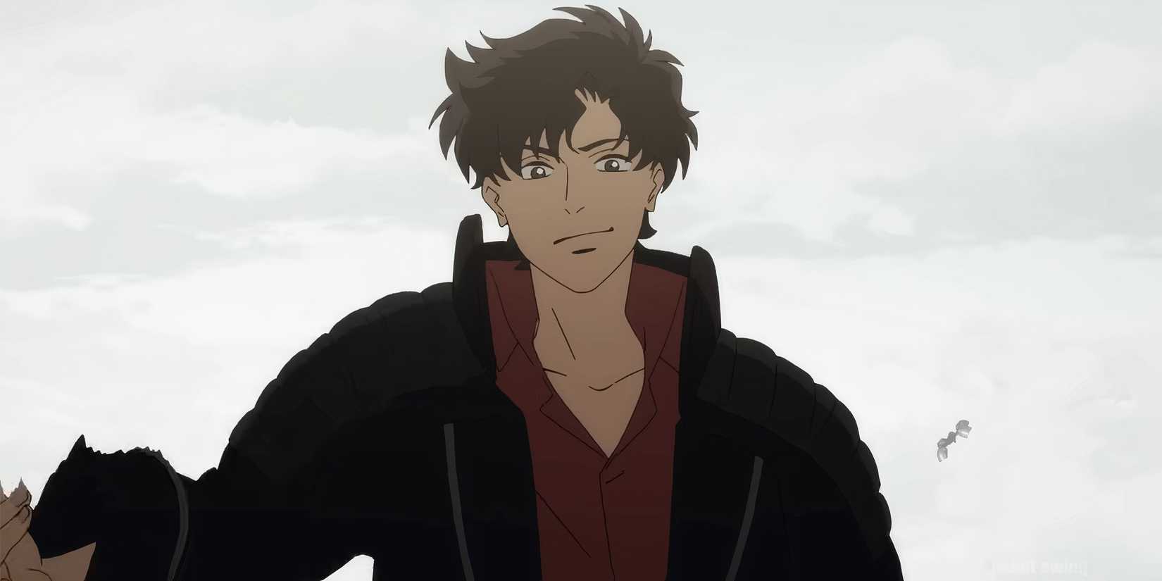 Axel looking confidently with birds flying around him in Lazarus