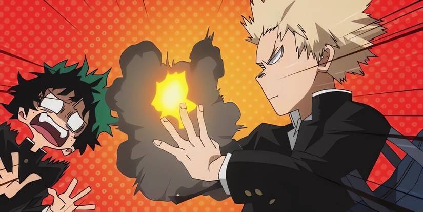 Bakugo destroys Deku's notebook during episode 1 of the series. 