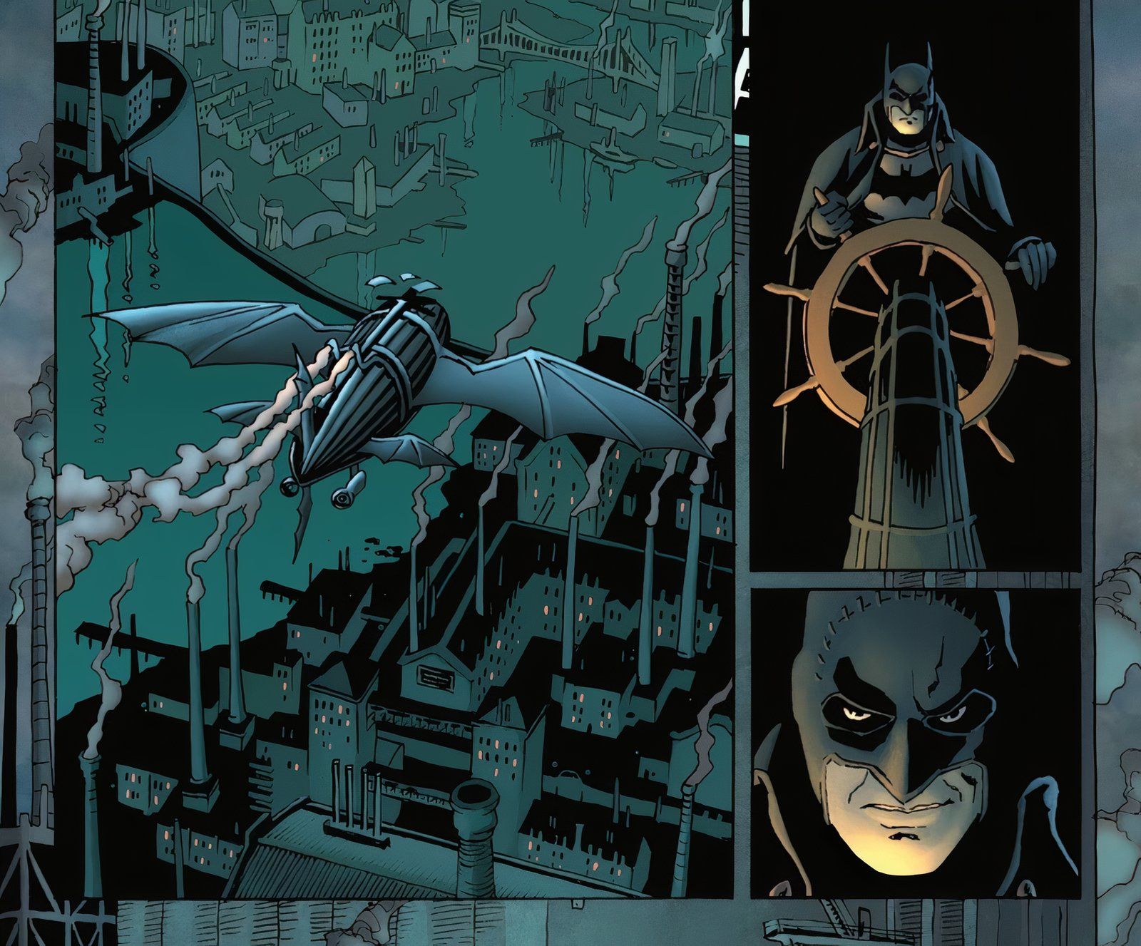 Batman Gotham by Gaslight the Kryptonian Age #5 Zeppelin part 2