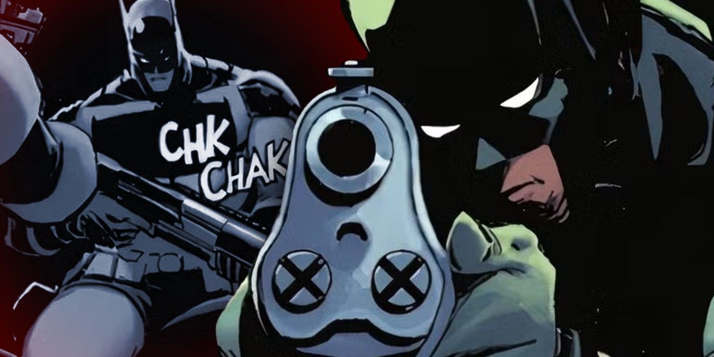 BATMAN USING A SHOTGUN