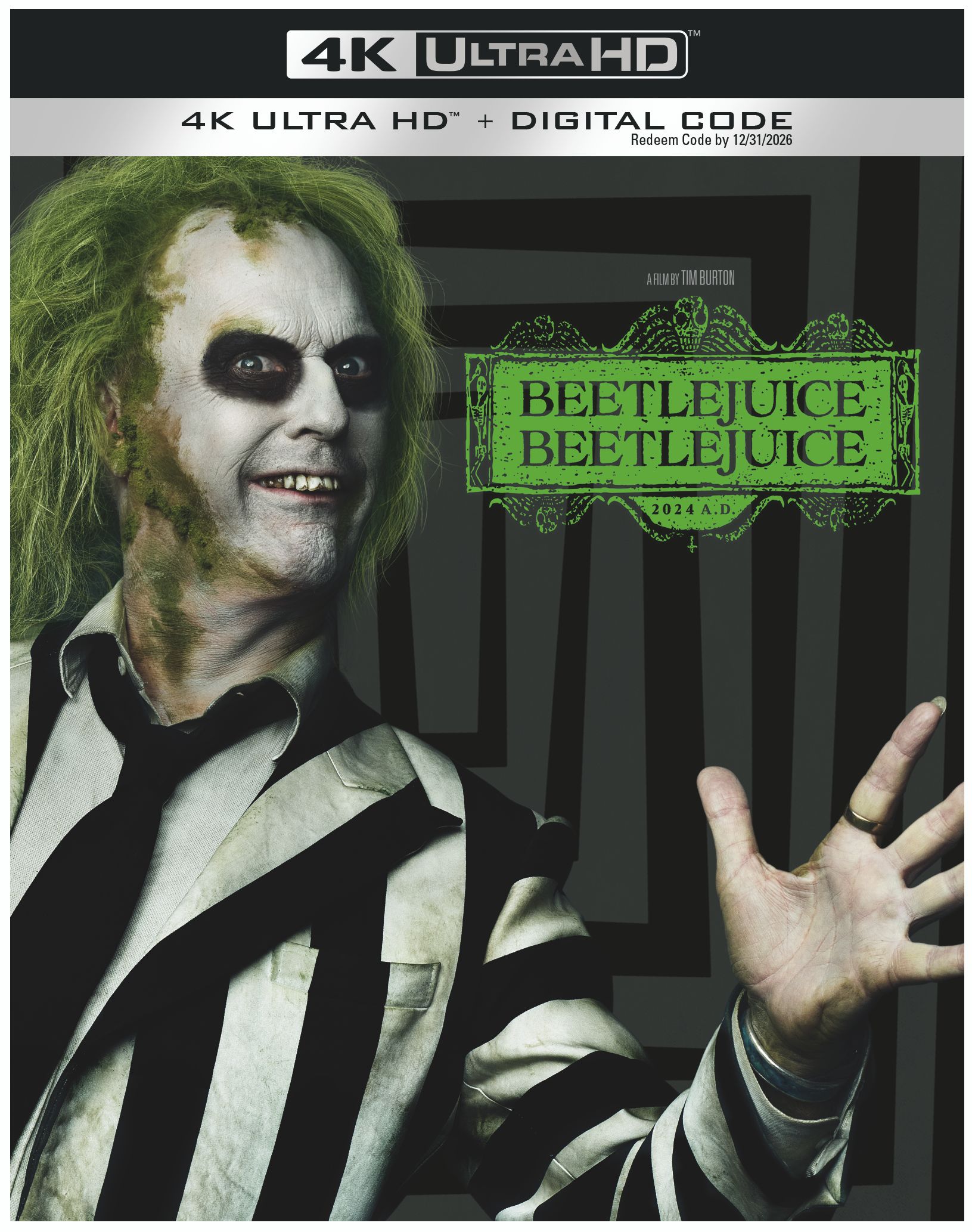 Beetlejuice Se revelan las fechas de lanzamiento de Beetlejuice en formato digital y Blu-Ray