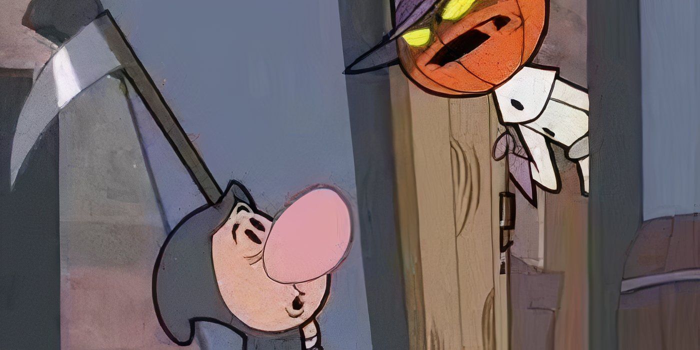 Billy vestido como o Grim Reaper em The Grim Adventures Of Billy & Mandy