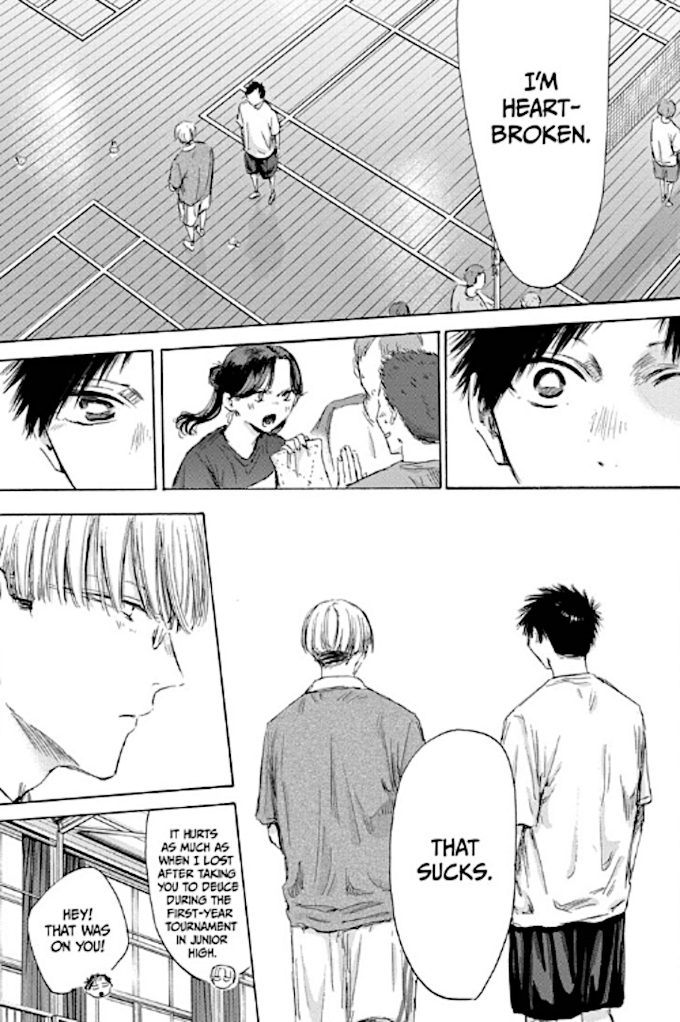 Blue Box chapter 170 Kyo's heartbreak