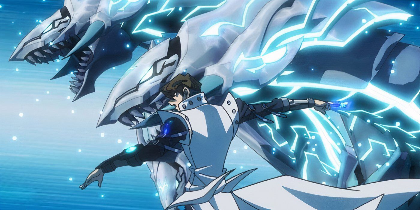 Kaiba evoca il Blue-Eyes Alternative White Dragon