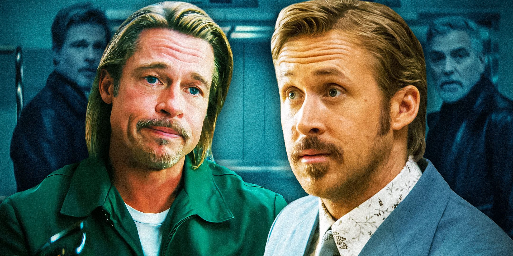 Brad Pitt in Bullet Train and Ryan Gosling in The Nice Guys