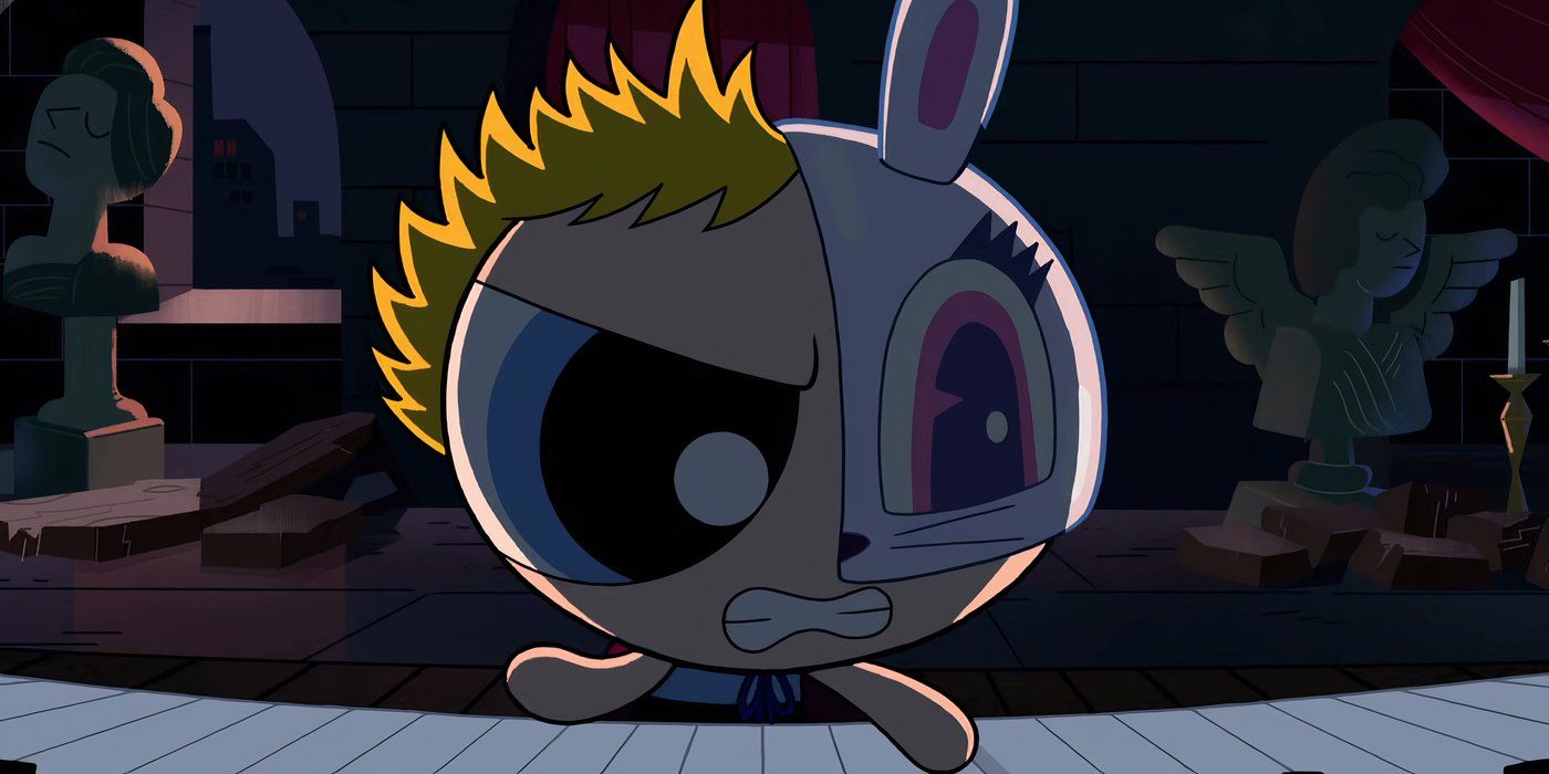 Bubbles in a Phantom of the Opera outfit in Power Puff Girls