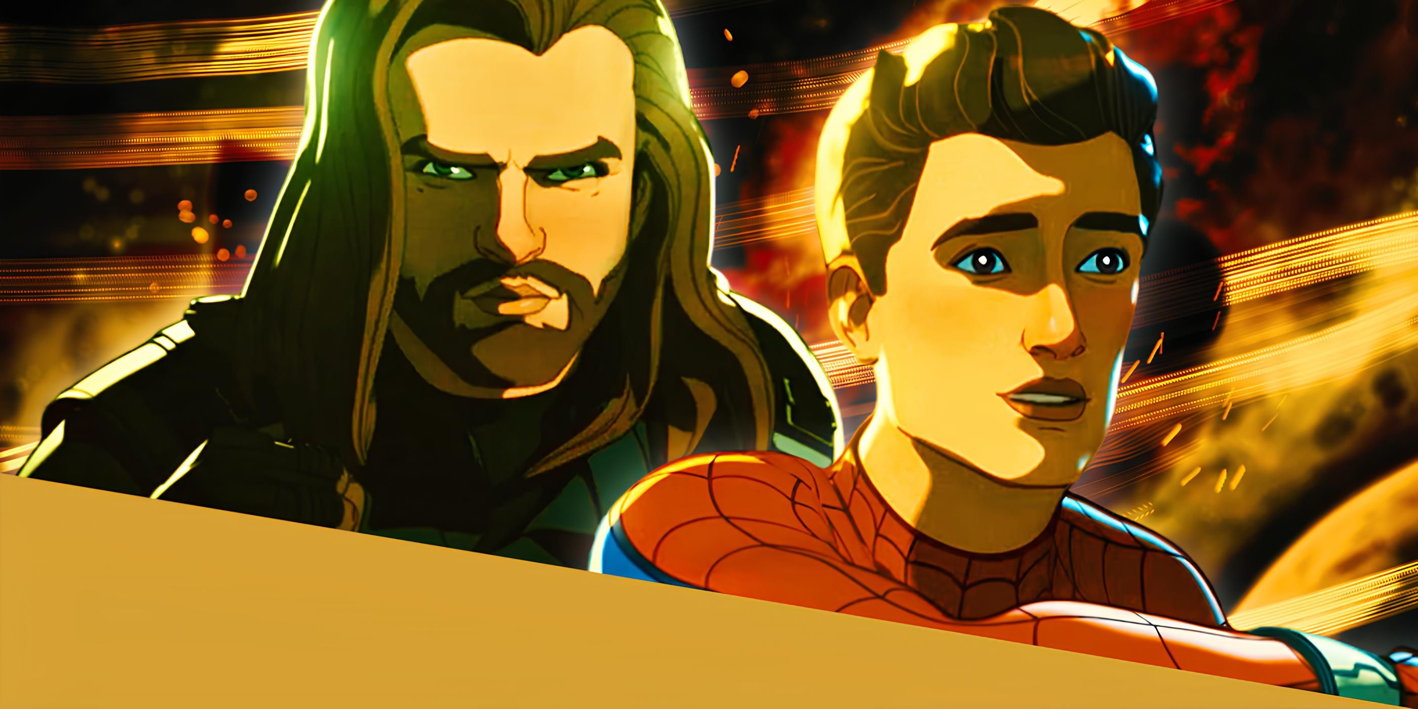 Bucky and Peter Parker in What If