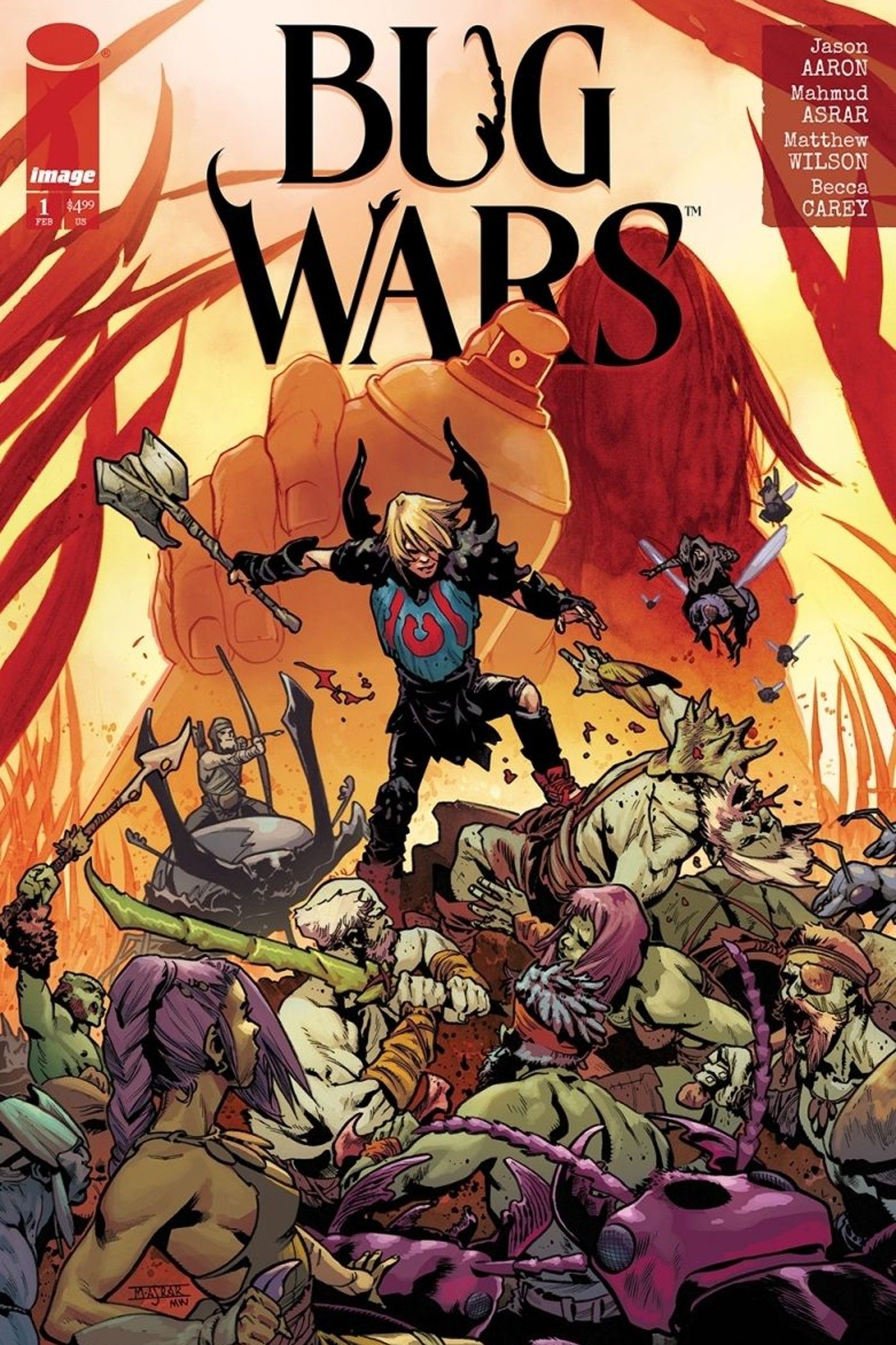 Arte da capa da variante Bug Wars-6