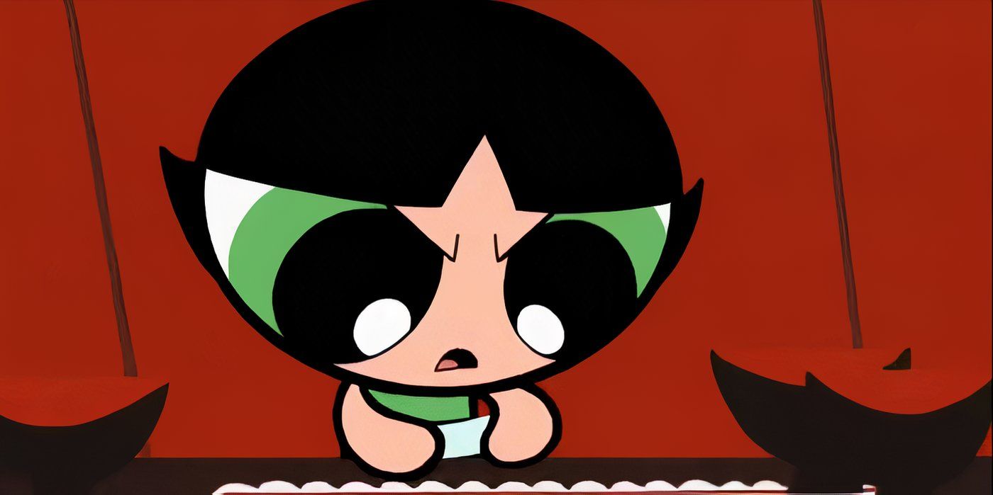 Buttercup with a fortune cookie in The Powerpuff Girls