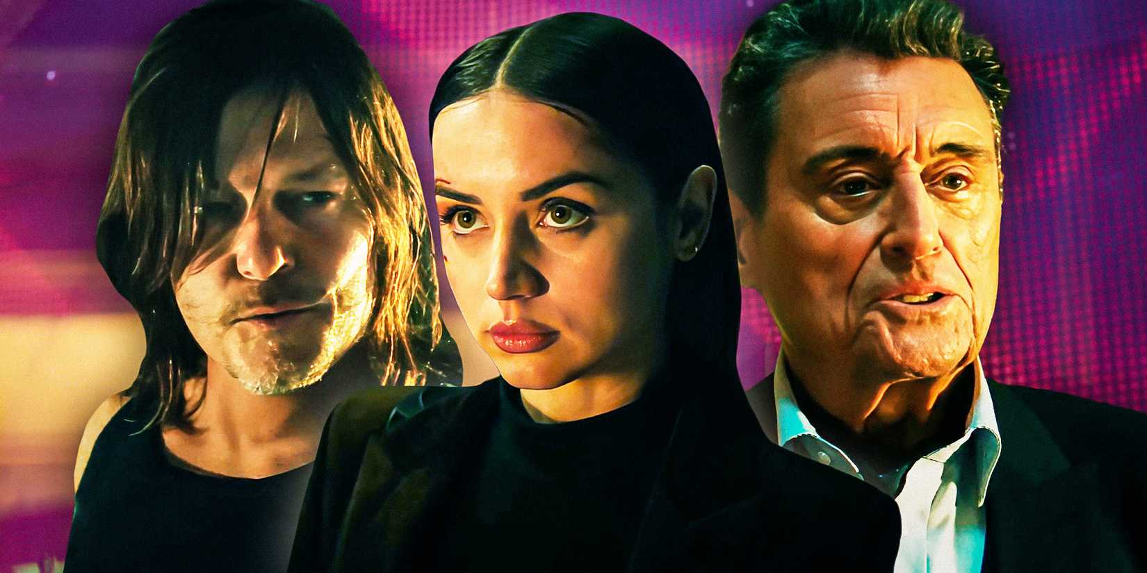 Custom image of Norman Reedus, Ana de Armas, and Ian McShane in Ballerina