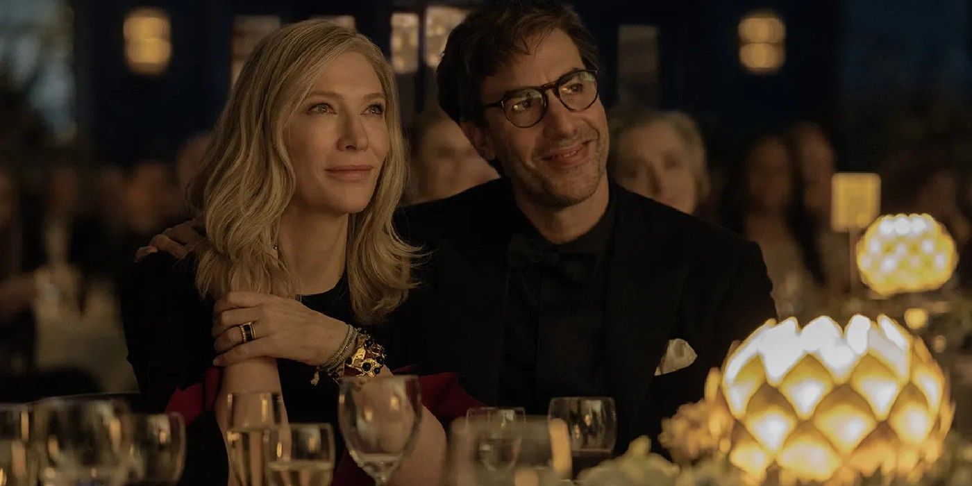 Cate Blanchett and Sacha Baron Cohen in Disclaimer