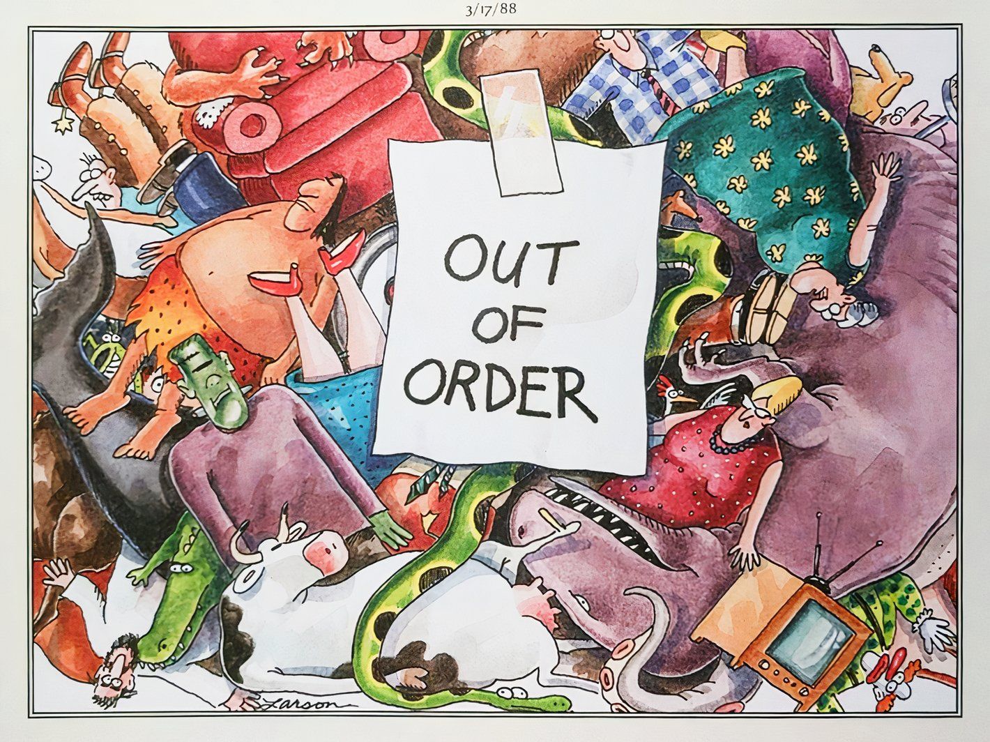 Colorized version of The Far Side